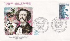 FRANCE 1974 FDC BARBEY D'AUREVILLY YT 1823