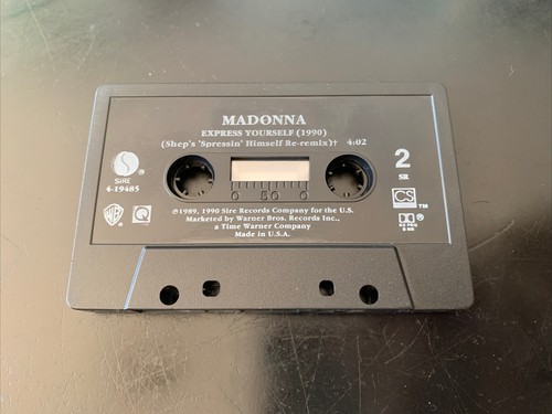 Madonna – Justify My Love - Sire SR Pop Vocal New Wave Synth Cassette Single US - Picture 5 of 5