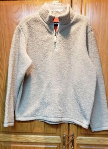half zip fuzzy pullover