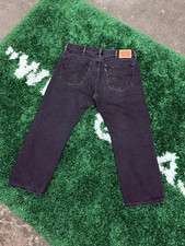 Vintage Levi's 505 Black Denim Jeans Sz. 38 x 29 Tab