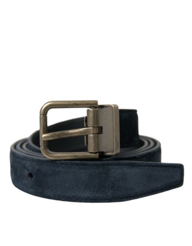 Dolce & Gabbana Elegant Suede Calf Leather Men's Belt Authentic - 第 1/6 張圖片