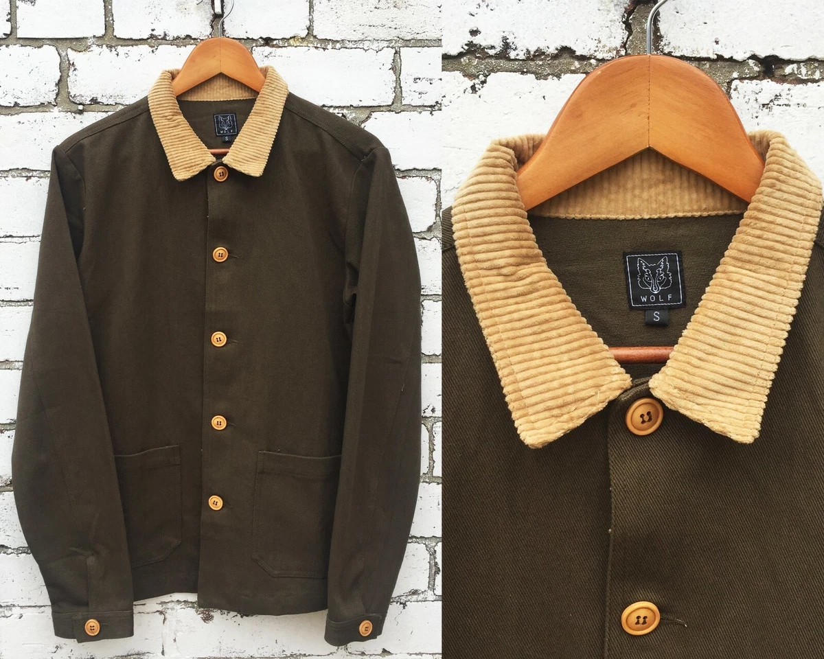 Olive green shop work jacket