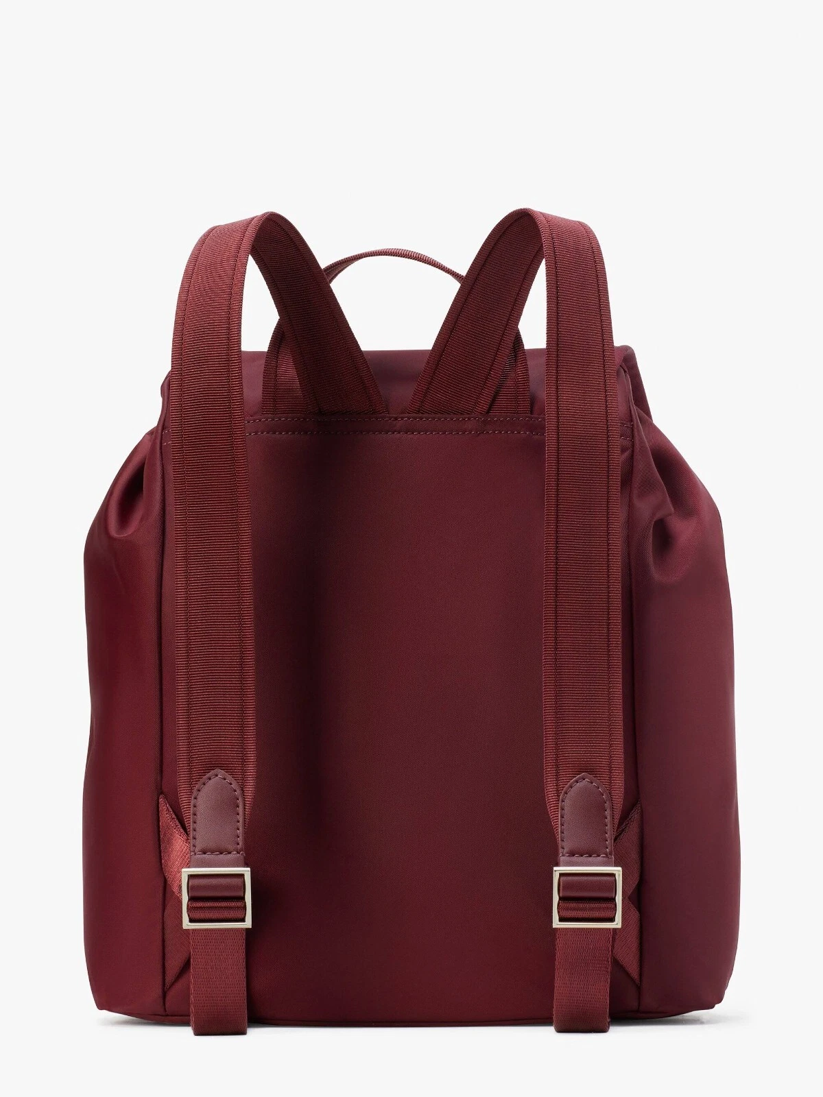 Nuovo zaino medio Kate Spade Sam The Little Better nylon scuro Merlot