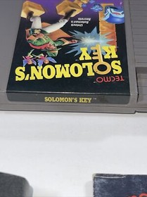 Nintendo NES Solomon&rsquo;s Key Authentic Game & Manual Cartridge 5 Screw Tecmo 1985