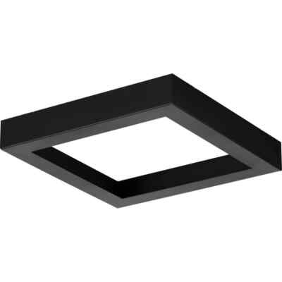 Progress Lighting Everlume Collection 7 in. Black Edgelit Square Trim Ring
