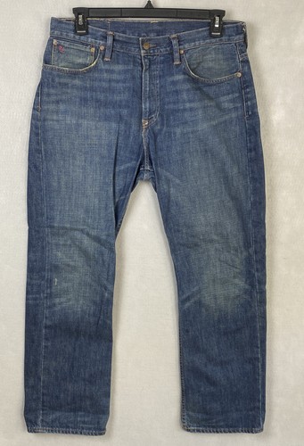 Straight Leg 15941 Blue Denim Jeans 