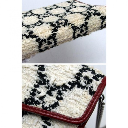 Bolso de hombro con cadena Gucci Duonissos Tweed GG patrón #005 - Imagen 8 de 10