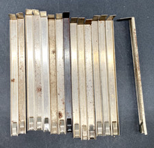  15 ERECTOR PART MW NUT HOLDER NICKEL PLATED W/ TAB HANDLE, A.C. GILBERT