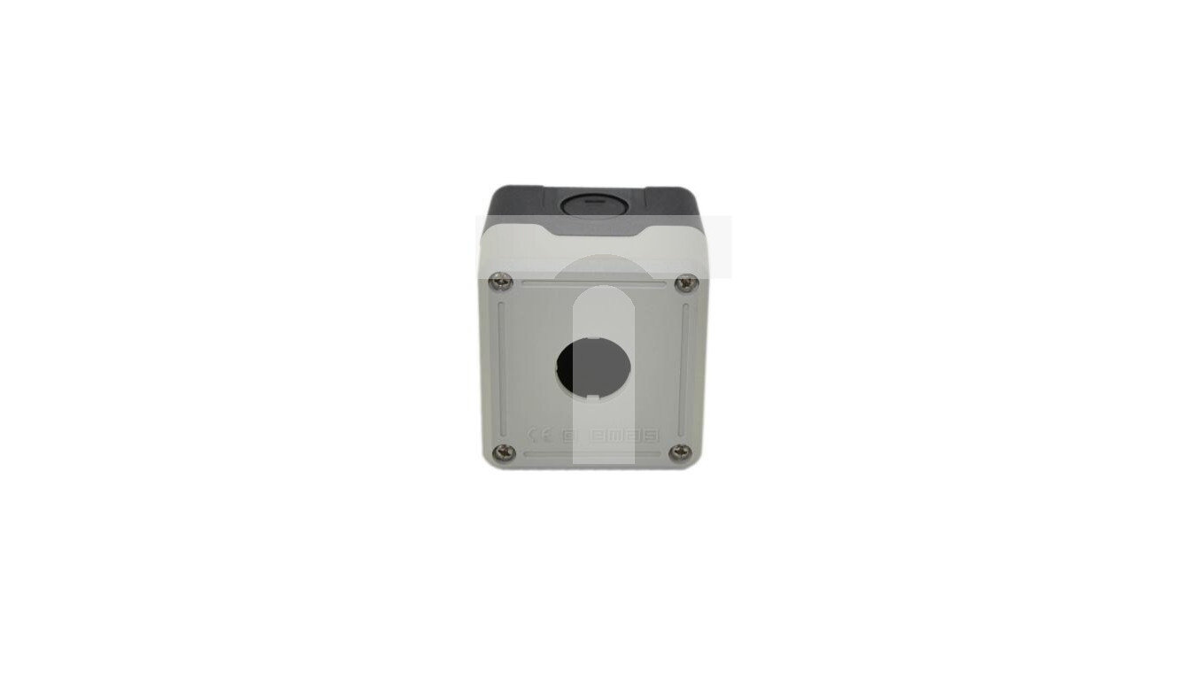 Control box 1-hole fi22 empty black and gray IP65T0-PY1BOS /T2UK
