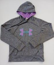 Under Armour Storm Women's Medium Cold Gear Hooded Long Sleeve Gray Pullover