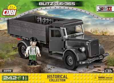 Cobi 2259 Opel Blitz 3,6 - 36S Bausatz 242 Teile WII LKW OVP & Neu