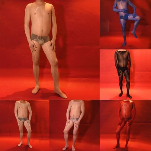Herren Bodysuit Strumpfhosen Transparent Unterwäsche Atmungsaktiv Durchsichtig - Bild 1 von 42