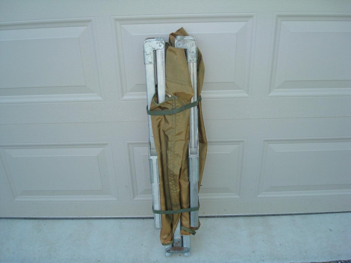 Lit pliant d'urgence en aluminium - Avec sac de transport