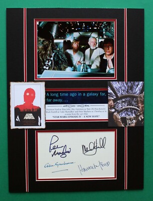 STAR WARS: EPISODE IV AUTOGRAPHS masterly display Millennium Falcon Crew