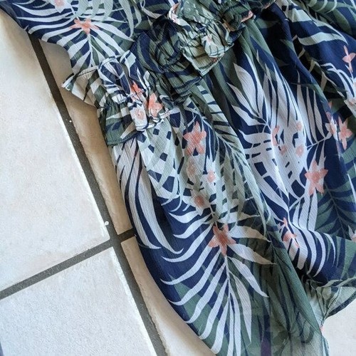 NEW Walter Baker Floral Maxi Skirt Green 10 Tropical Beach resortwear - Picture 4 of 8