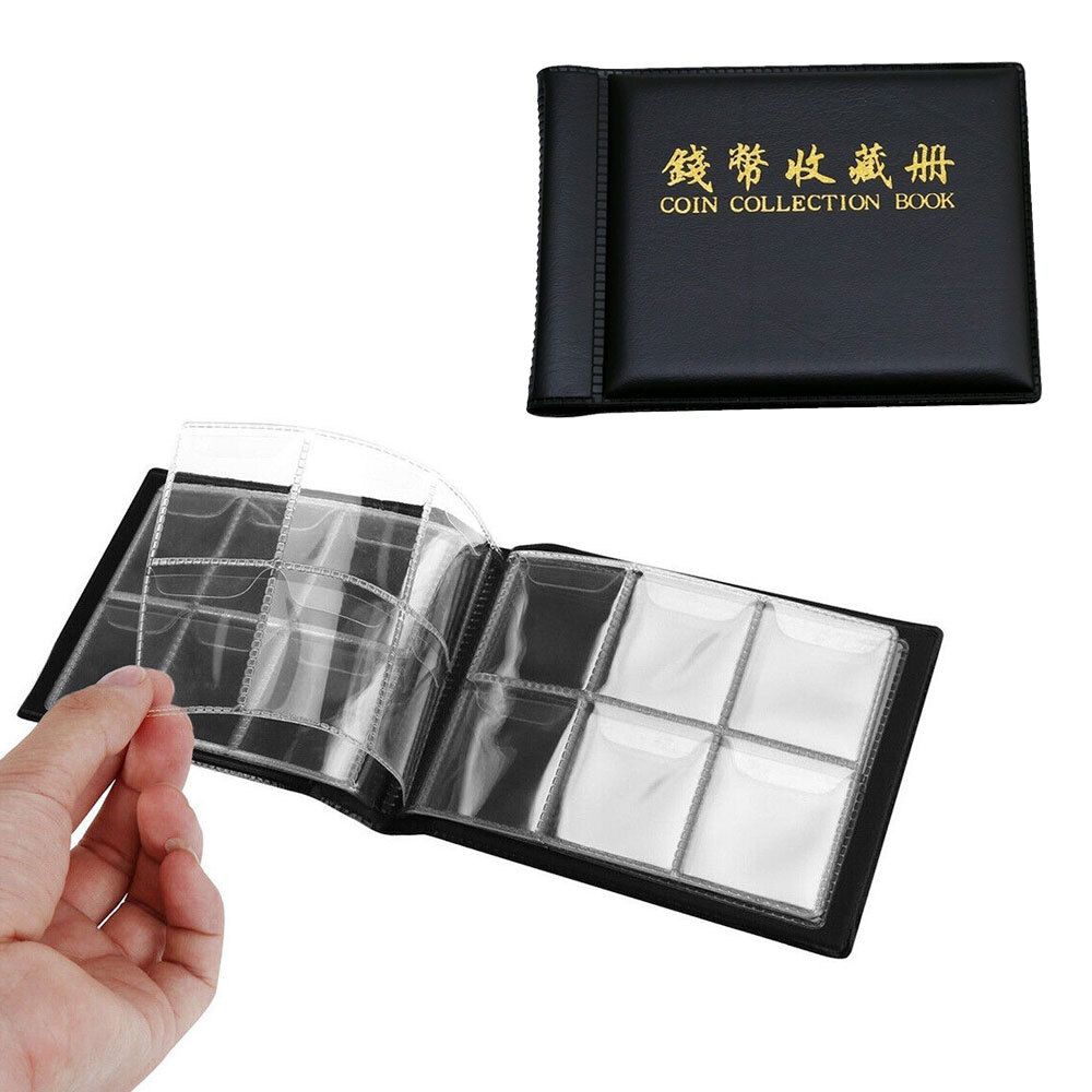 돈 모으기 페니 포켓 60개 홀더 컬렉션 스토리지 코인 앨범북-Freehip.co.kr