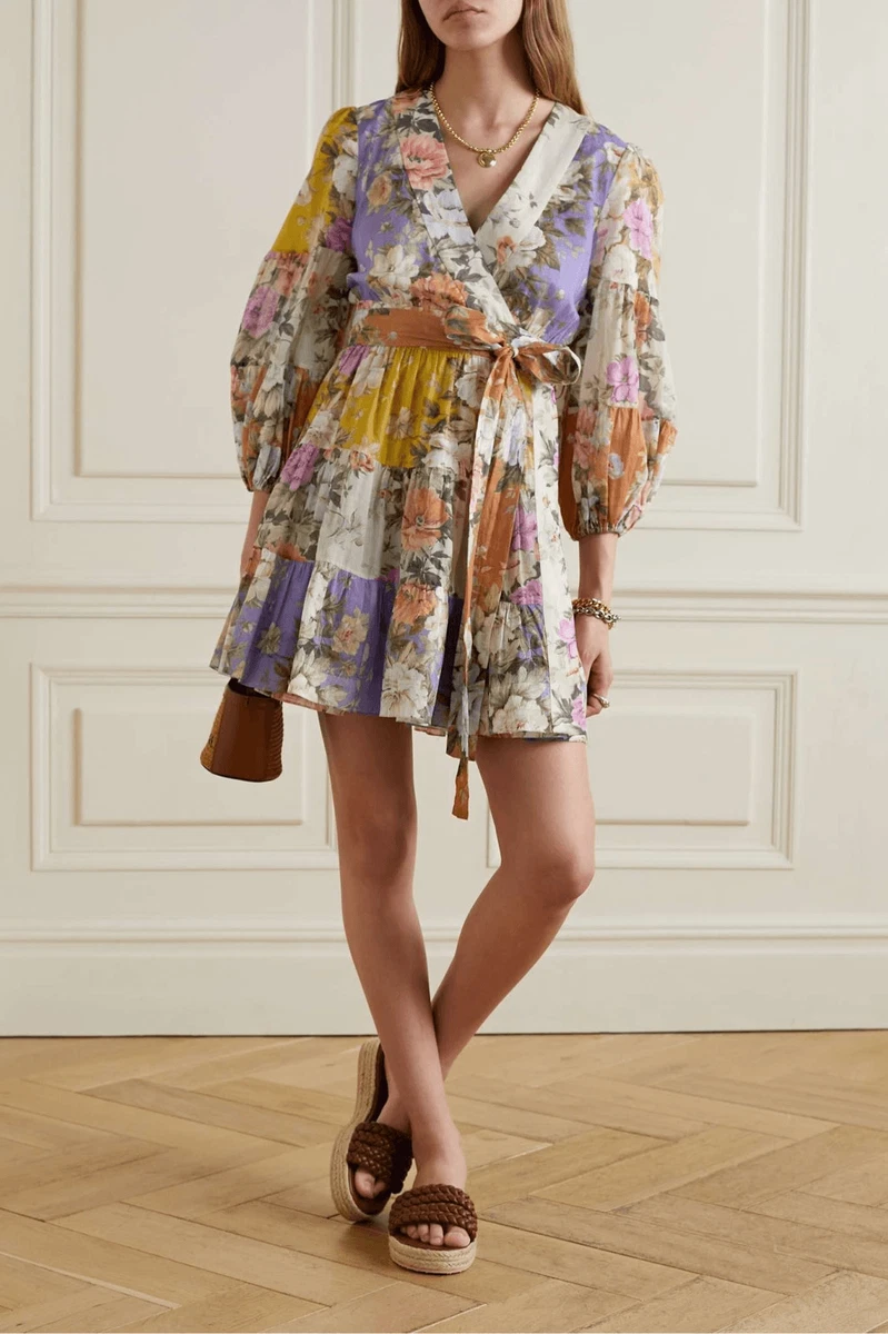 Zimmermann wrap top short dress