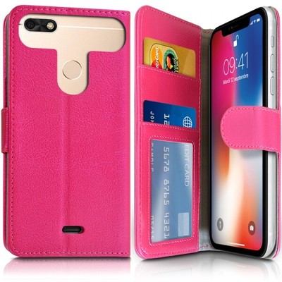 Wallet Case Pink (Ref.4-C) for Smartphone Archos Oxygen 57