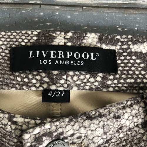 Liverpool Los Angeles “grey Python” Pants. Size 4/27 - Picture 5 of 10