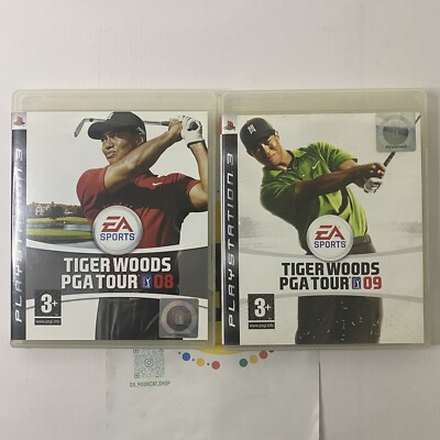 PS3 Tiger Woods PGA Tour 08 + 09 Playstation 3 Golf Spiele Bundle komplett Anleitung