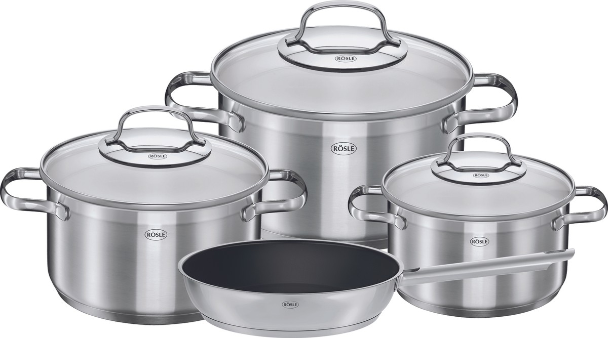 RÖSLE Kochtopf Set 4-tlg. ELEGANCE 13470 Induktion