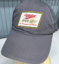 Miller High Life Beer Beat Up Made in USA VTG Snapback Baseball Cap Hat