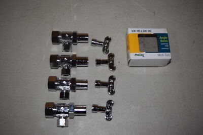 4 Pack Pro-Line Multiturn Angle Valve 5/8'' x 3/8'' 192-032LK