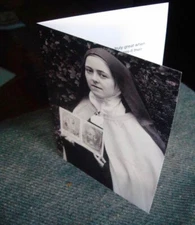 New, Rare, ST. THERESE OF LISIEUX, All Occasion Greeting Card, with her quotes