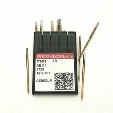1 Single Pack Sewing Needle 16x257 Gold Gebedur Titanium Groz-Beckert