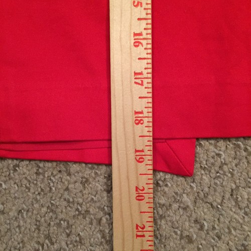 Express Skirt Size 10 Red Knee Length Lined Slit Pencil - Picture 5 of 10