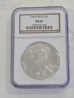 1994 American Silver Eagle Dollar MS69 NGC Mint State 69