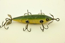 Vintage Heddon Trade Minnow 150 5 Hook Underwater Antique Fishing Lure JT30