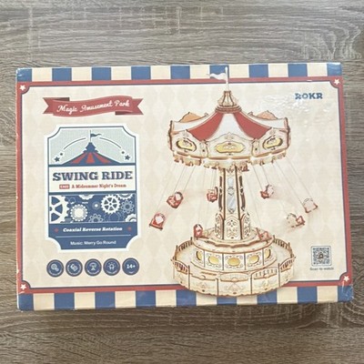 ROKR EA02 Swing Ride Magic Amusement Park 3D Wooden Puzzle Model Kit 289pcs