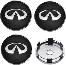 4Pack Wheel Center Caps for Infiniti QX50 Q50 Q70 Q70L Q60 QX60 QX80 Black-60