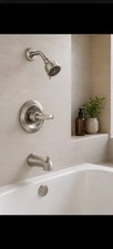 Delta BT13410-SS Foundations 13 Series Tub Shower Trim Kit Brushed Nickel Open B