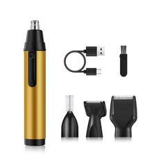 4 In 1 Nose and Ear Hair Trimmer Rechargeable Eyebrow Face Shaver Beard Razor