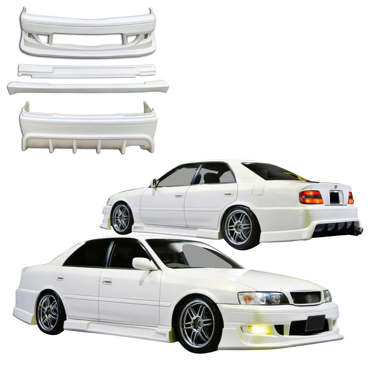 ModeloDrive FRP ORI RACE Body Kit 4pc (JZX100) for Chaser Toyota