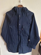 New LEVI'S x OASIS Parka Jacket Sz-XS Relaxed Fit DENIM Liam Gallagher SOLD OUT