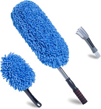 Microfiber Car Duster Exterior Scratch Free, Extendable Handle Interior