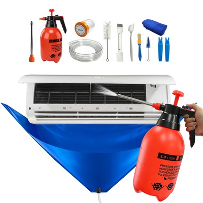 #ad 13PCS Mini Split Cleaning Kit with 2L High Pressure Sprayer Deep Cleaning Air C $47.57