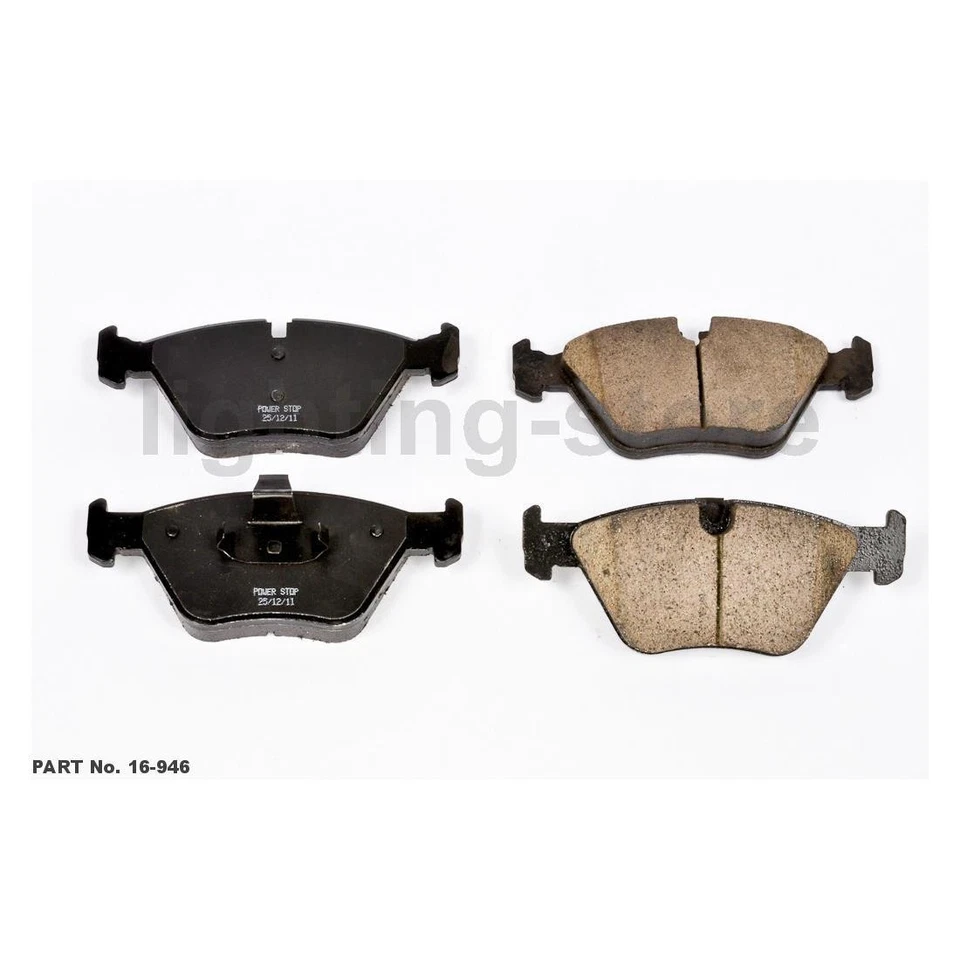 Conjunto de pastilhas de freio a disco dianteiro traseiro rotor de freio a disco compatível com BMW 2001-2005 330Ci 6 peças - Imagem 2 de 4