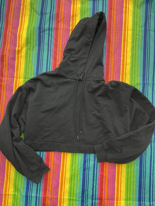 alo-yoga cropped pullover hooded sweater h47 hoodie