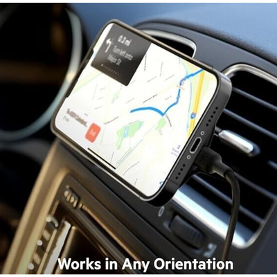 Belkin BoostCharge Wireless Car Charger MagSafe Magnetic for Car Vent 10W(Black)