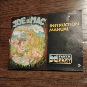 Joe & Mac (Nintendo NES, 1992) Authentic w/ Manual & Plastic Case