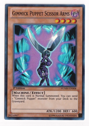 1 x Gimmick Puppet Scissor Arms - NUMH-EN008 - Super Rare - 1st Edition - Picture 1 of 2
