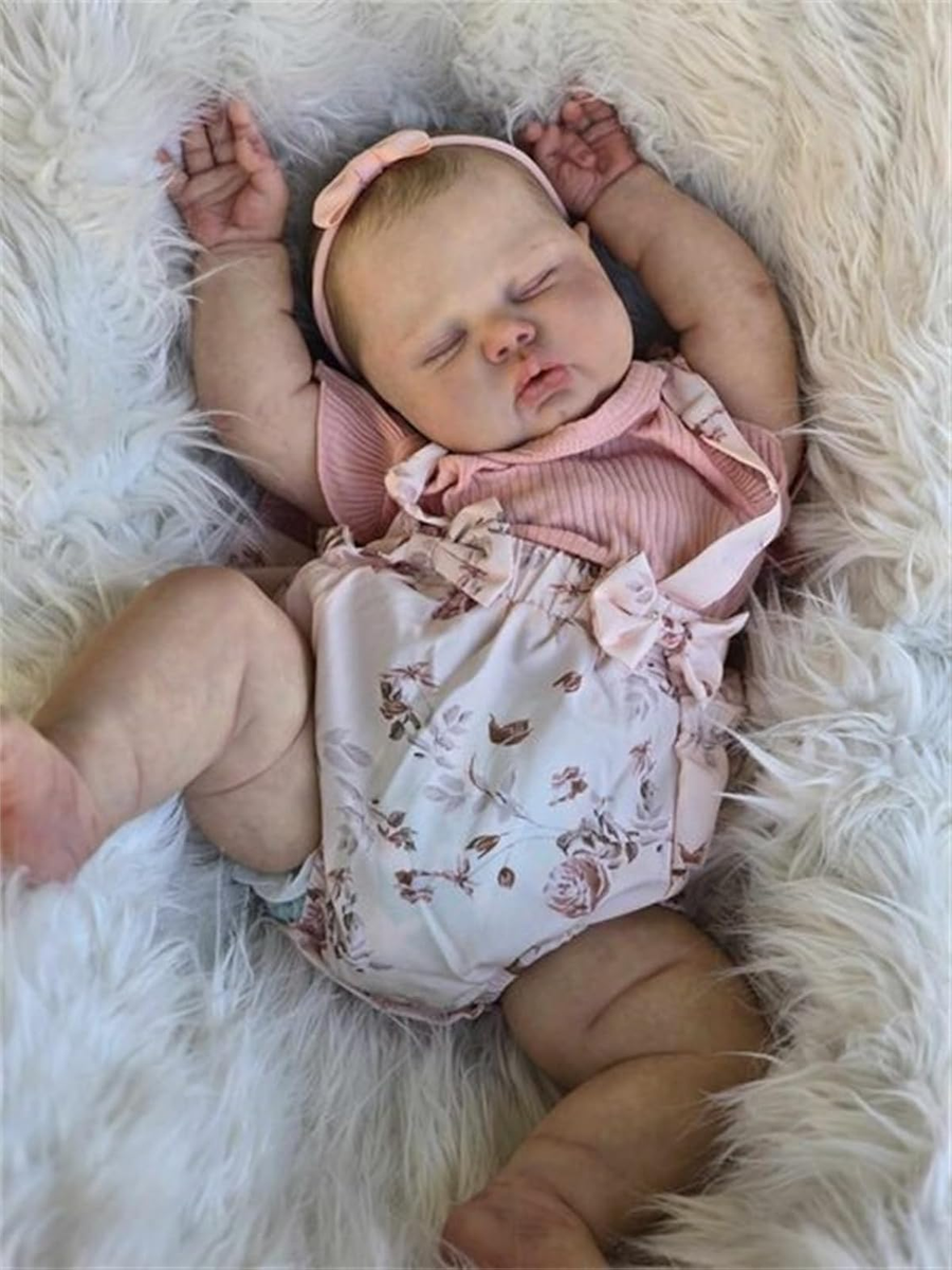 Reborn Toddler Dolls Girl 24 Inch Real Life like Newborn Baby - Main Image