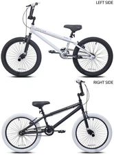 20" Spector BMX Bicycle, Fits Rider 4'2" - 5', Black&White, Child/Tween/Teen