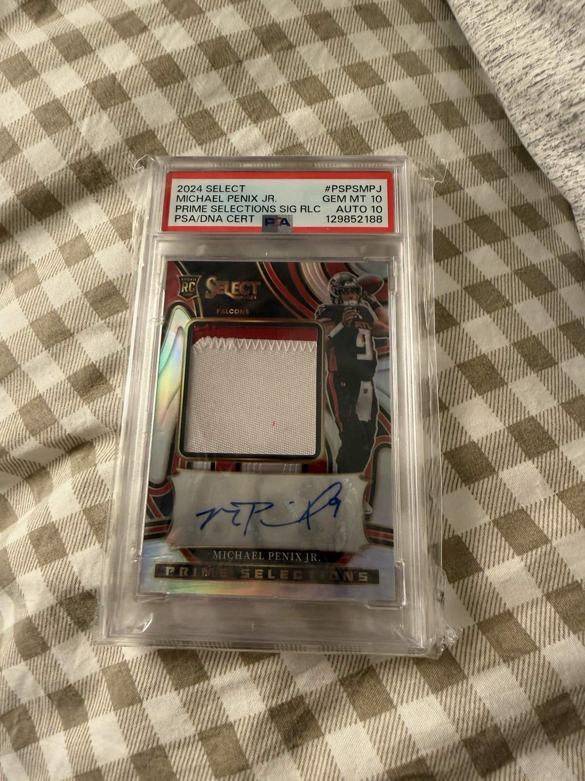 Michael Penix Panini Select Prime Selections Signature Relics #PSPSMPJ Base