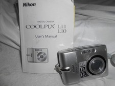 NIKON COOLPIX L10 5.0MP MEGA PIXELS 3x ZOOM DIGITAL CAMERA VIDEO + SD CARD 1670