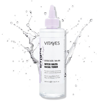 AHA/BHA Gesichtswasser mit Glycolsäure & Hamamelis, Porenverfeinerung, 150 ml
